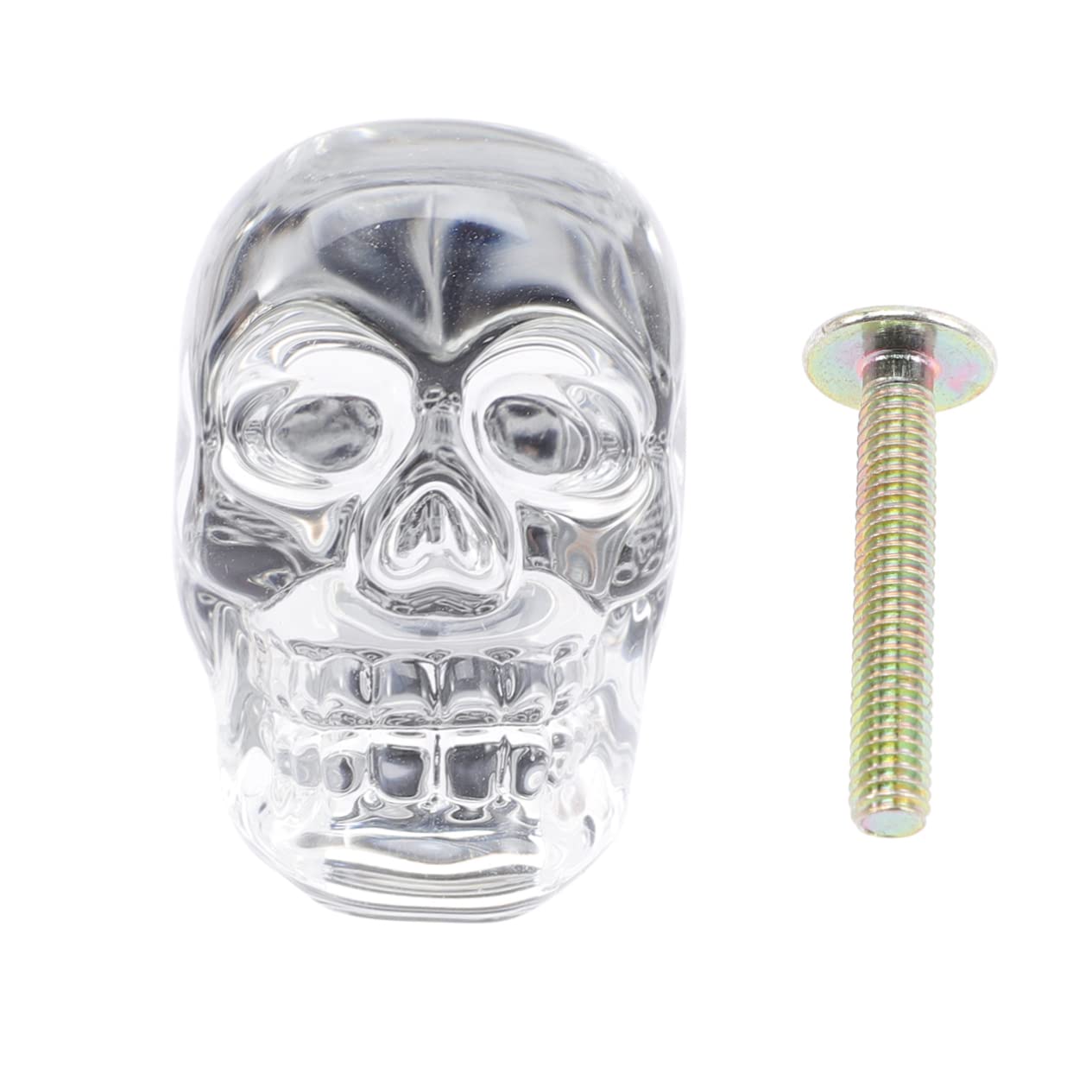 骸骨デザインの金属製ドアノブ 引手 ガイコツ スケルトン 取っ手 彫刻